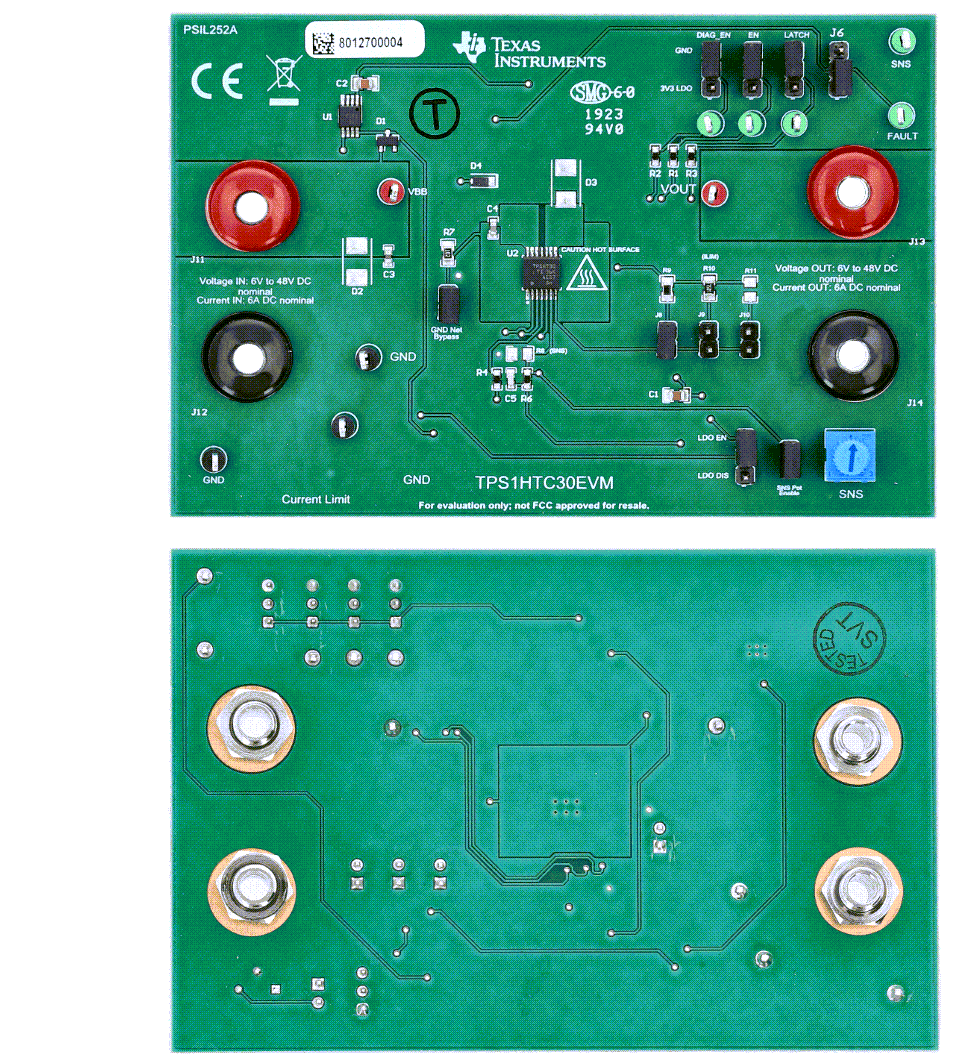 Texas Instruments TPS1HTC30EVM 評価モジュール