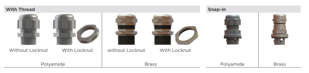 TE Connectivity / Entrelec ケーブルグランドとアクセサリ