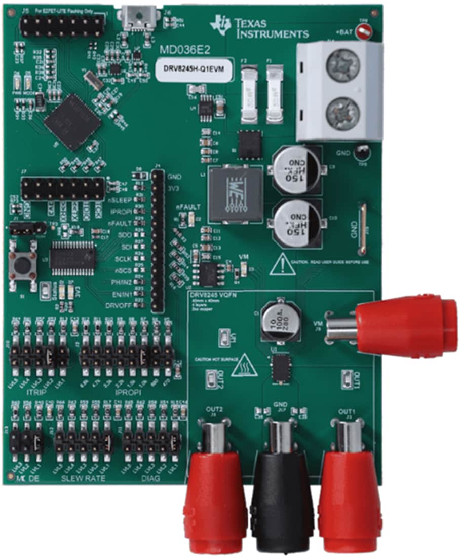 機械図面 - Texas Instruments DRV8245H-Q1EVMドライバ評価モジュール（EVM）