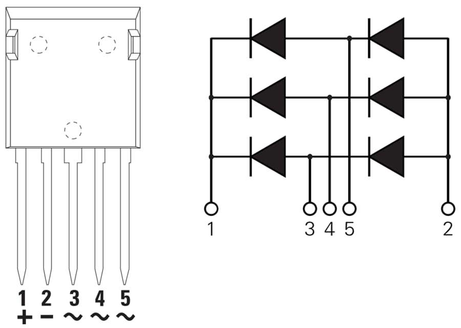 チャート - IXYS DPF30U200FC 200V 30A 3相ブリッジ整流器