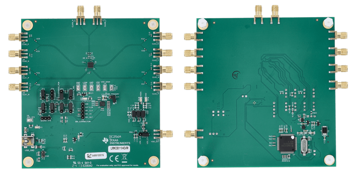 Texas Instruments LMKDB1104EVM 評価モジュール