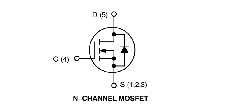 アプリケーション回路図 - onsemi NVMFS5C645N シングルNチャンネル・パワーMOSFET