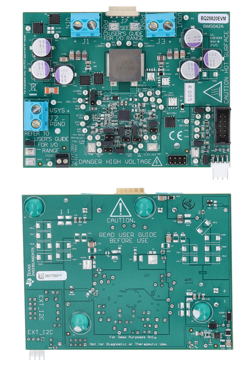 Texas Instruments BQ25820EVM 評価モジュール