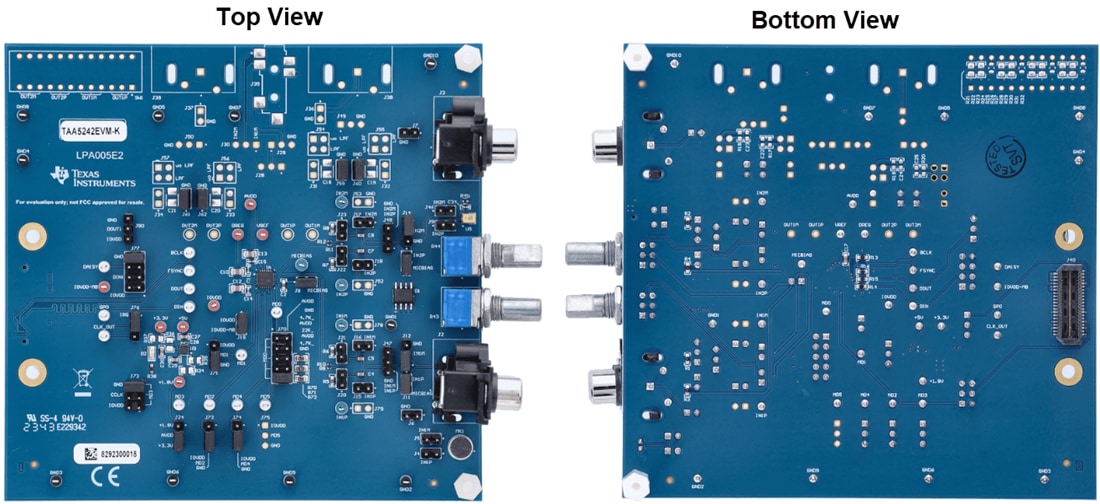 機械図面 - Texas Instruments TAx5x42EVM-K評価モジュール（EVM）