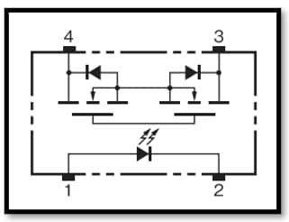 回路図 - Omron Electronics G3VM-QR MOSFETリレー