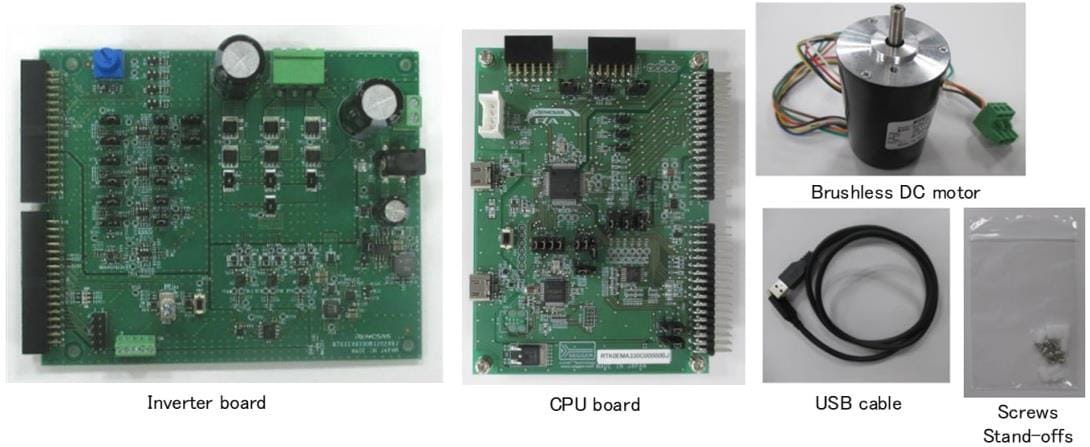 Renesas Electronics MCK-RA6T3 RA6T3 MCUシリーズモータ制御キット