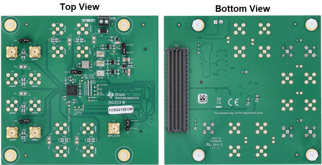 機械図面 - Texas Instruments ADS9212EVM評価モジュール (EVM)