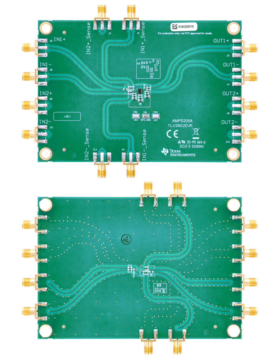 Texas Instruments TLV3802EVM 評価モジュール