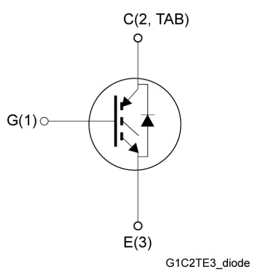 アプリケーション回路図 - STMicroelectronics STGWA30M65DF2AG車載グレードIGBT