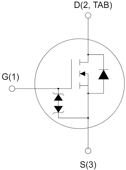 アプリケーション回路図 - STMicroelectronics STP80N1K1K6 NチャンネルパワーMOSFET