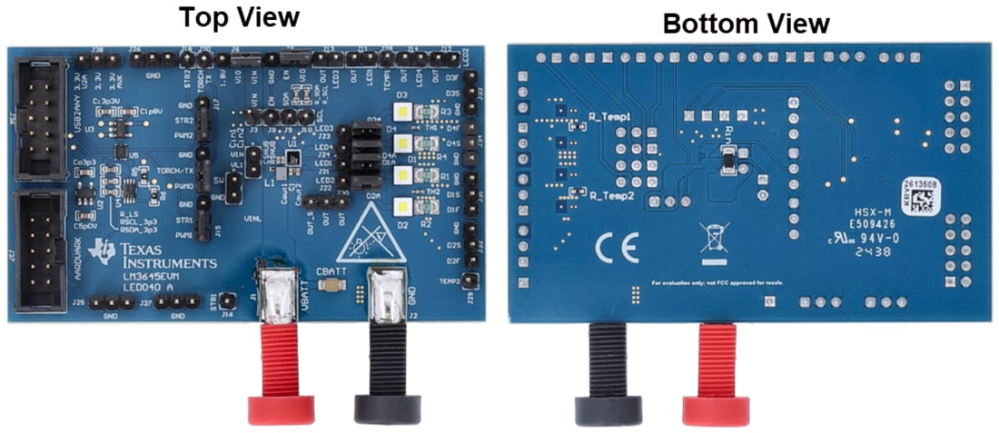 機械図面 - Texas Instruments LM3645EVM評価モジュール (EVM)