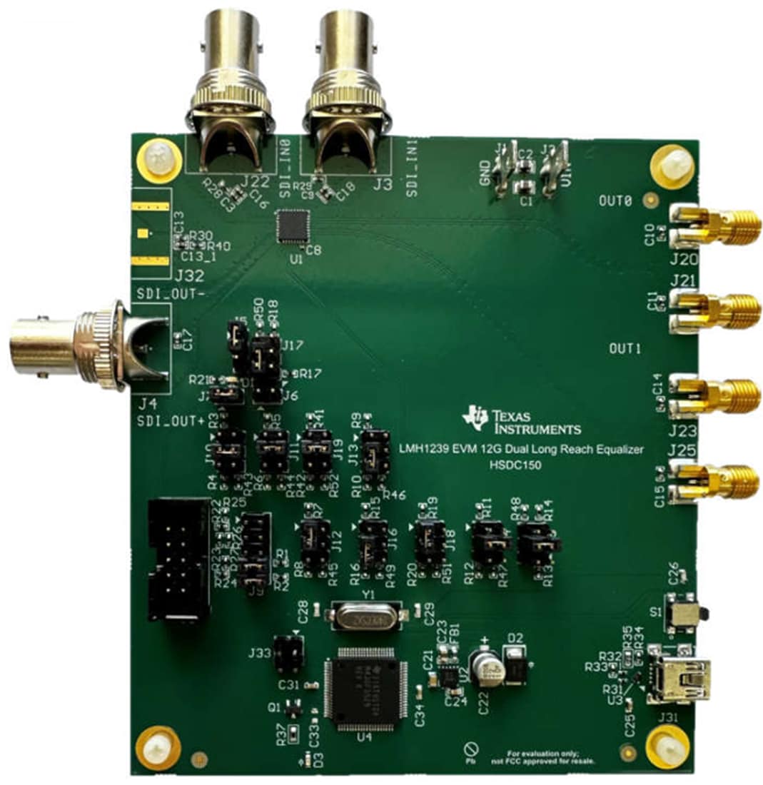 ロケーション回路 - Texas Instruments LMH1239EVMリクロッカー評価モジュール（EVM）