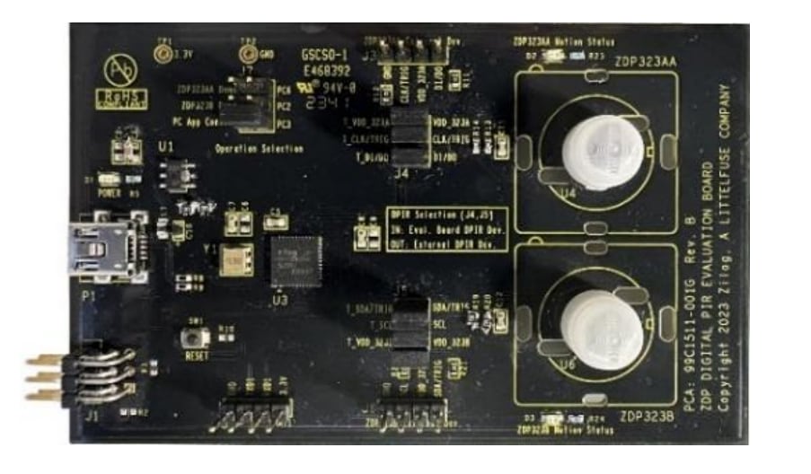 チャート - Zilog / IXYS ZDP323デジタル受動赤外線(PIR)センサ