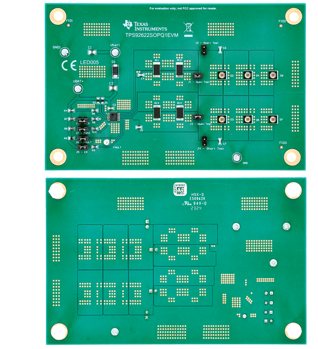 Texas Instruments TPS92622SOPQ1EVM 評価モジュール