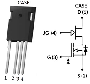 アプリケーション回路図 - onsemi UG3SC 1,200V 7.6mΩコンボ FET