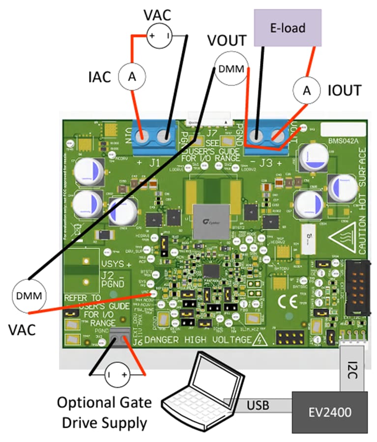 チャート - Texas Instruments bq25758EVMコントローラ評価モジュール (EVM)
