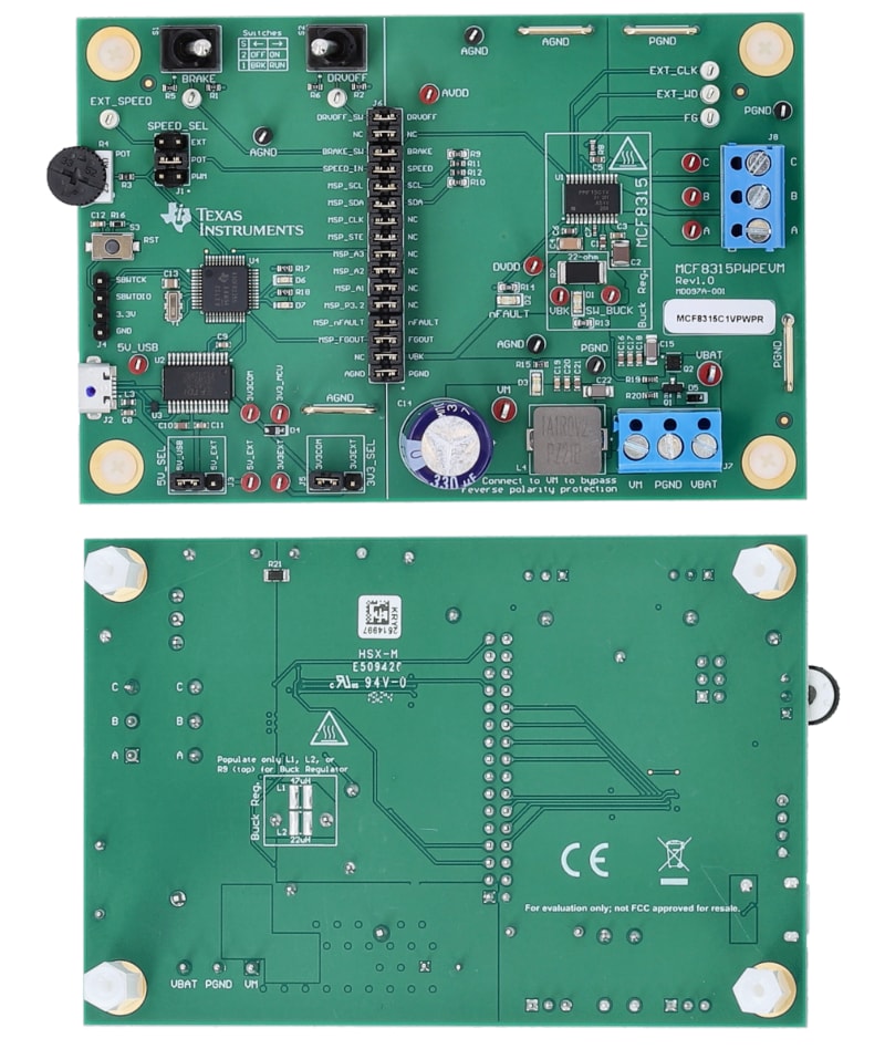 Texas Instruments MCF8315PWPEVM 評価モジュール