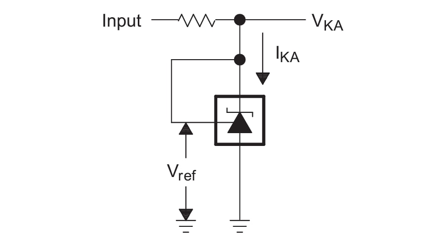 回路図 - Texas Instruments TL431/TL432高精度プログラム可能な高精度基準