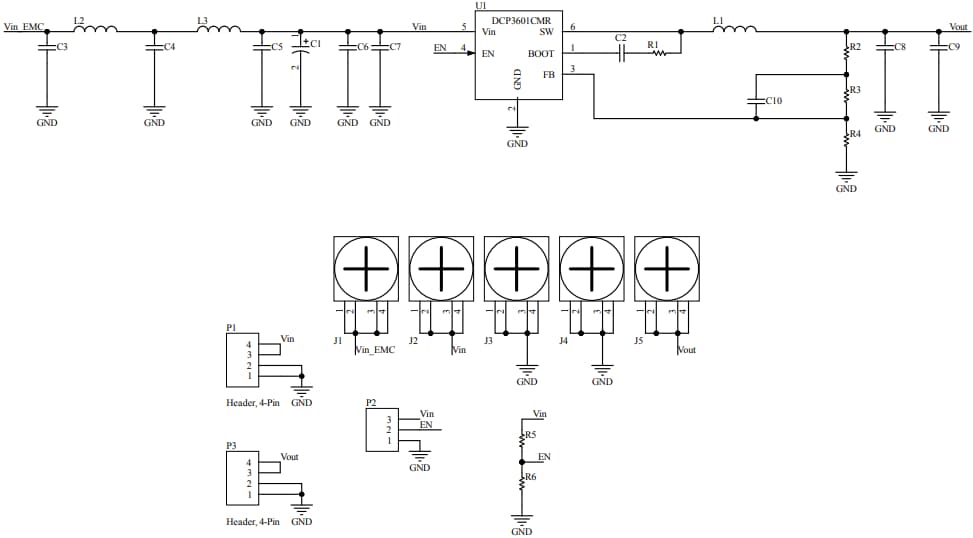 回路図 - STMicroelectronics STEVAL-3601CV1評価ボード