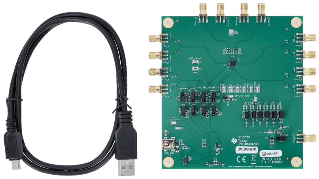 Texas Instruments LMKDB1204EVM評価モジュール (EVM)