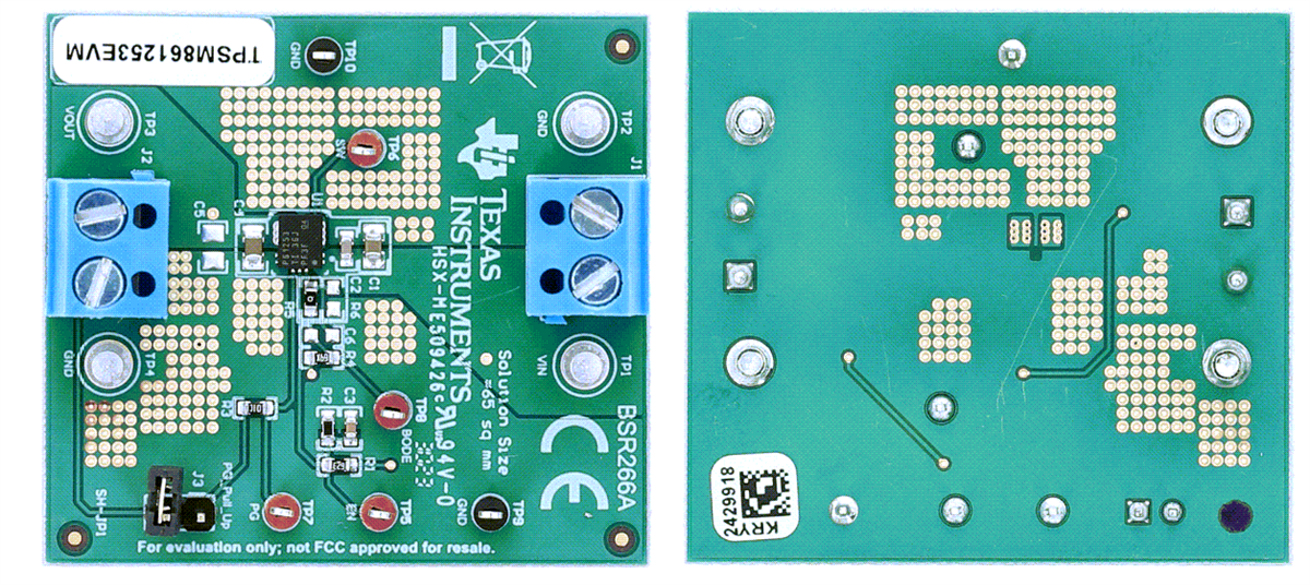 Texas Instruments TPSM86125xEVM評価モジュール