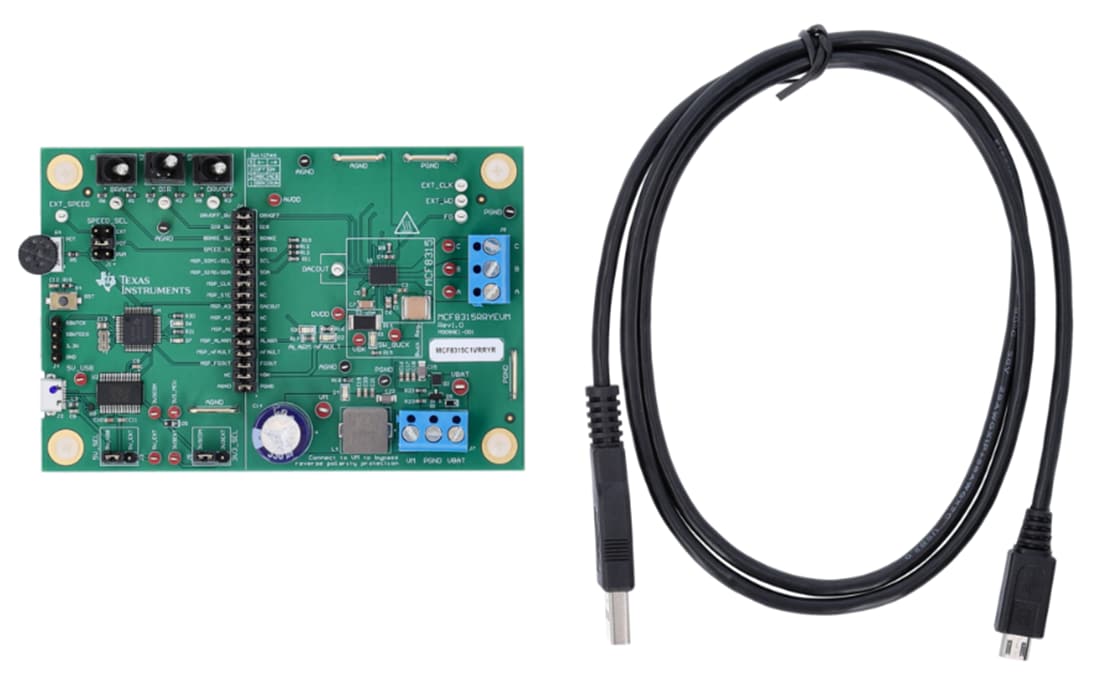 チャート - Texas Instruments MCF8315RRYEVM評価モジュール (EVM)