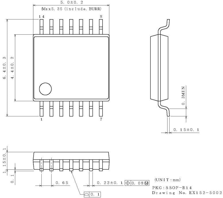 ROHM Semiconductor BD74C00FV-C 車載クワッド2入力 NANDゲート