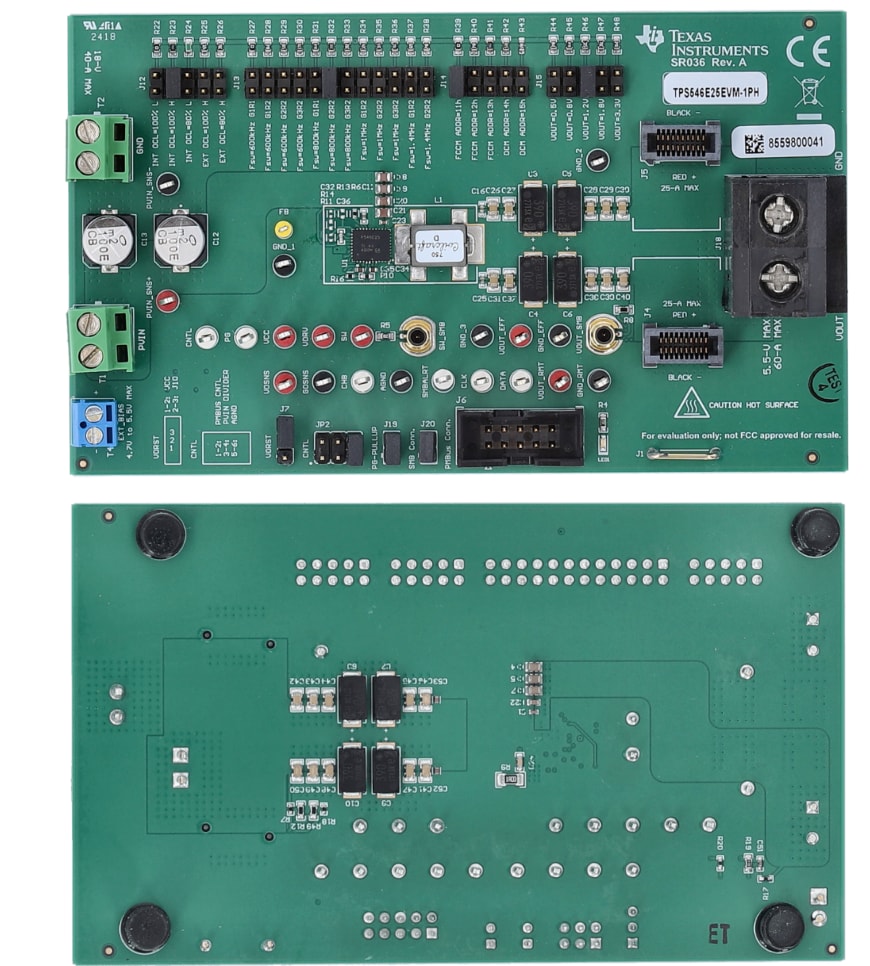 Texas Instruments TPS546E25EVM-1PH 評価モジュール