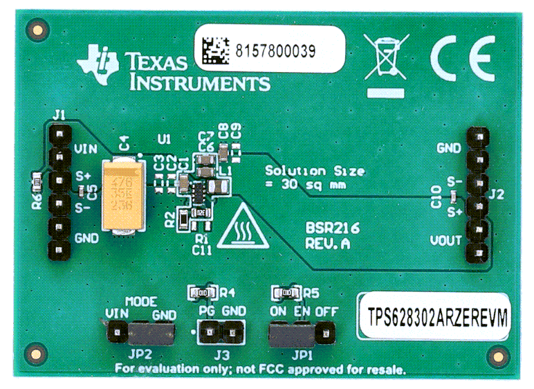 Texas Instruments TPS62830xRZEREVM評価モジュール