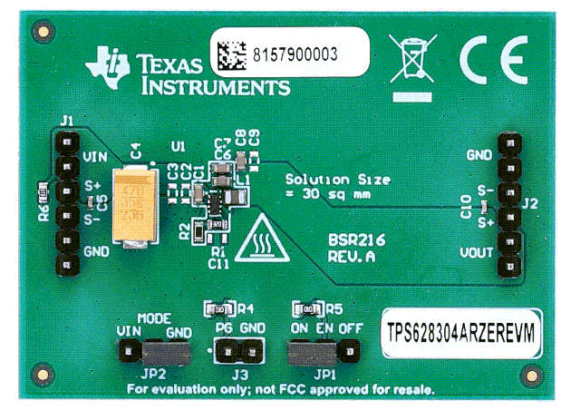 Texas Instruments TPS62830xRZEREVM評価モジュール
