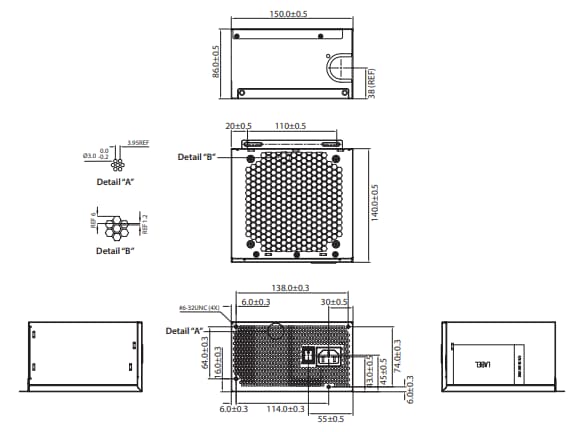 Advantech IPS-X62A850W-A 850W ATX電源
