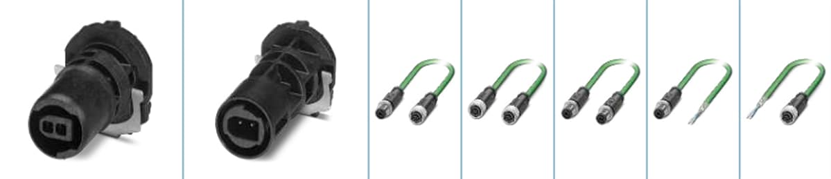 チャート - Phoenix Contact ONEPAIR SPE M12コネクタとケーブル