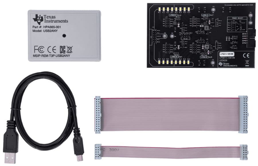 チャート - Texas Instruments LP5811-10EVM ドライバ評価モジュール (EVM)