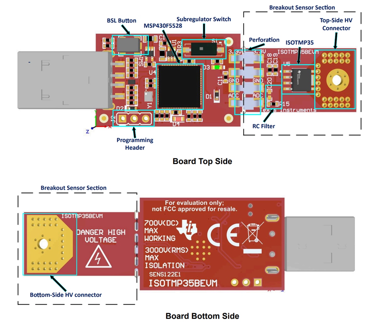 ロケーション回路 - Texas Instruments ISOTMP35BEVM 評価モジュール