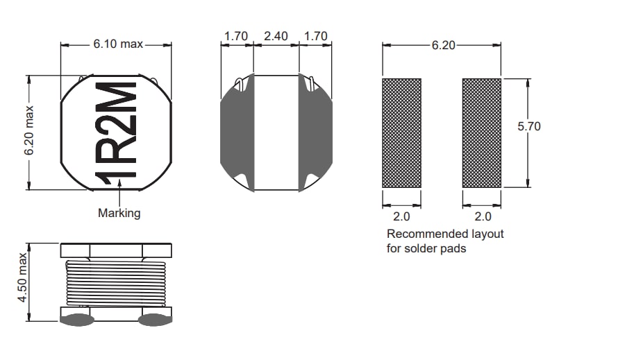 Chart - Fastron 242418FP Non-Shielded SMD Chip Inductors
