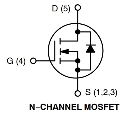 アプリケーション回路図 - onsemi 40V パワーMOSFET