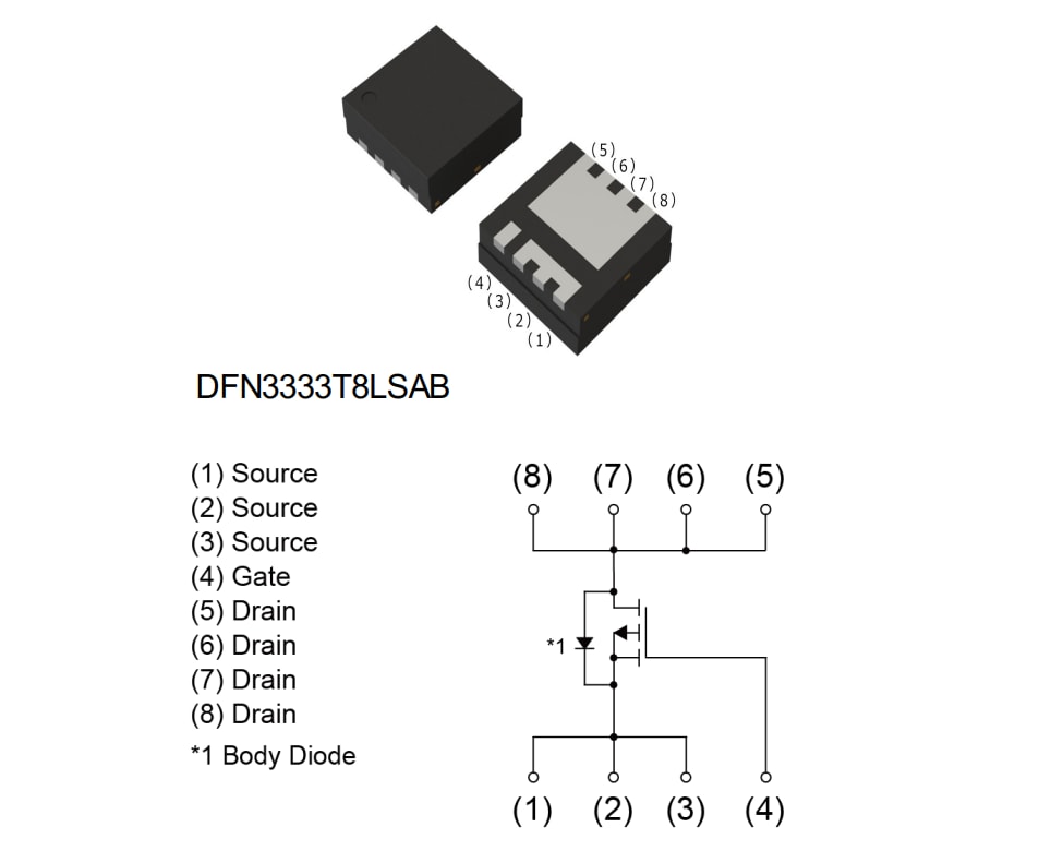 アプリケーション回路図 - ROHM Semiconductor RH7G04CBKFRA Pチャンネル パワーMOSFET