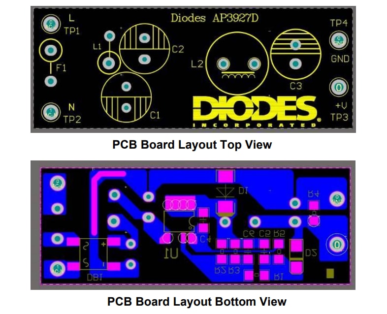 ロケーション回路 - Diodes Incorporated AP3927D EV4評価ボード