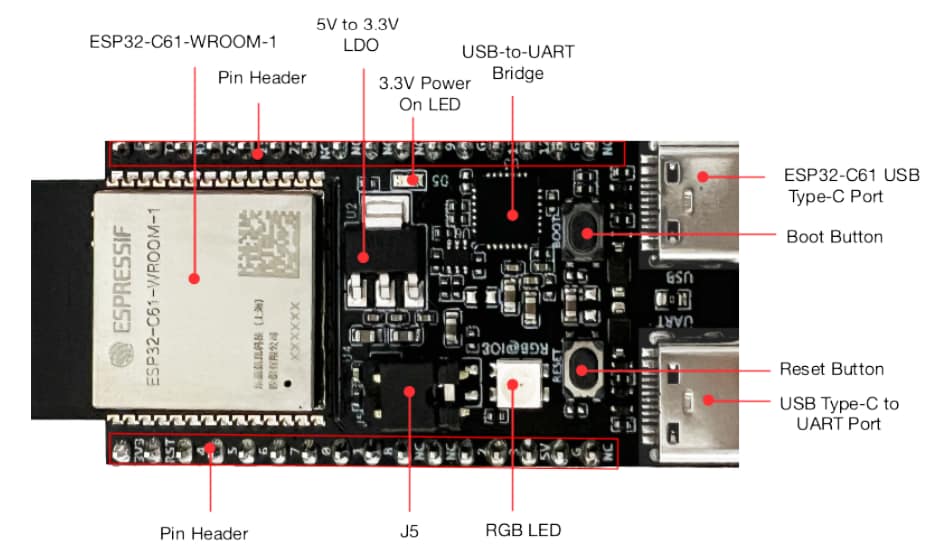 Espressif Systems ESP32-C61-DevKitC-1 Development Kit