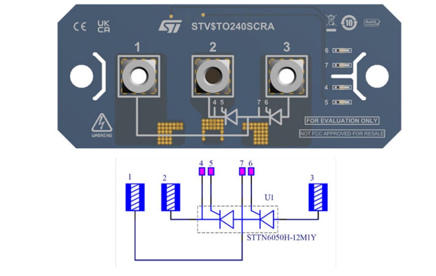 STMicroelectronics STEVAL-TO240SCR評価ボード