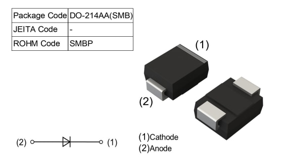 アプリケーション回路図 - ROHM Semiconductor RF302LB2S超高速リカバリダイオード