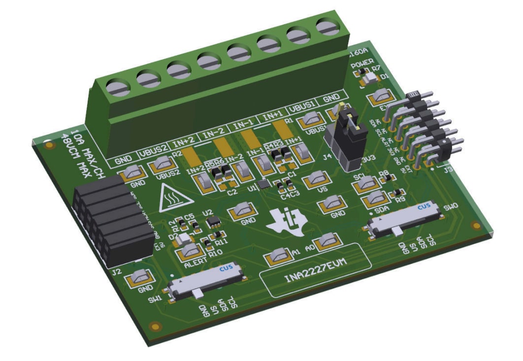 ロケーション回路 - Texas Instruments INA2227EVM評価モジュール