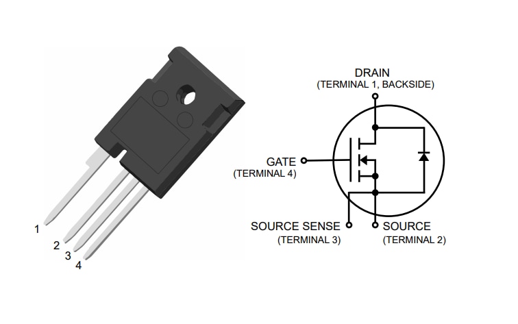 アプリケーション回路図 - Microchip Technology 1200V SIC MOSFET