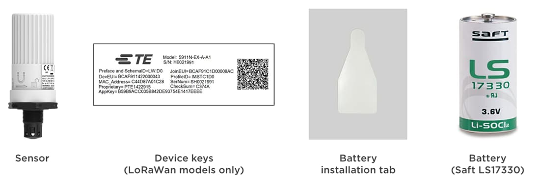 TE Connectivity / Measurement Specialties 59xxNワイヤレス湿度/温度センサ