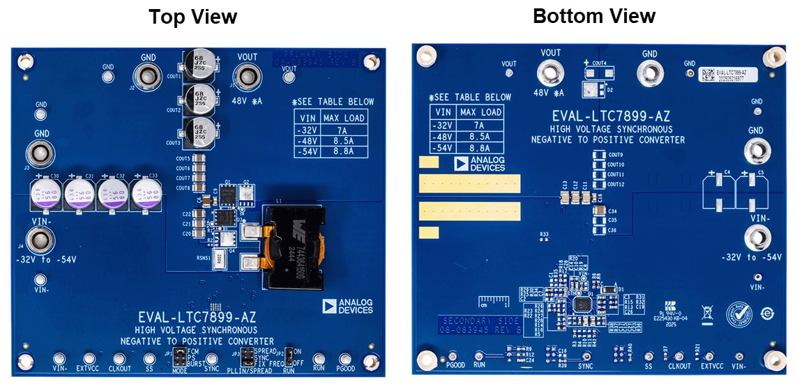 機械図面 - Analog Devices Inc. EVAL-LTC7899-AZ評価用ボード