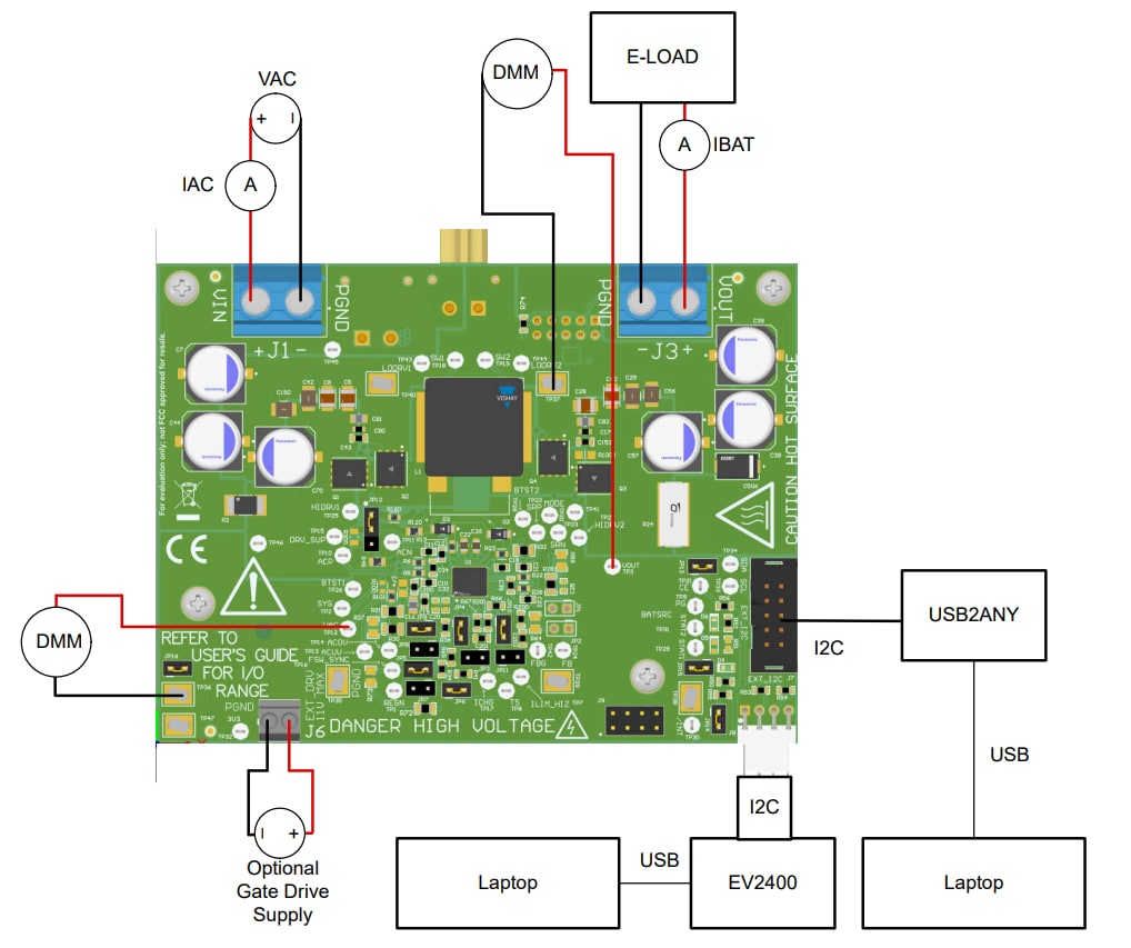ロケーション回路 - Texas Instruments BQ25858-Q1EVM 評価モジュール