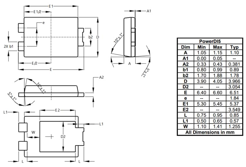 チャート - Diodes Incorporated DTH1006P5ガラス不動態化高速リカバリ整流器
