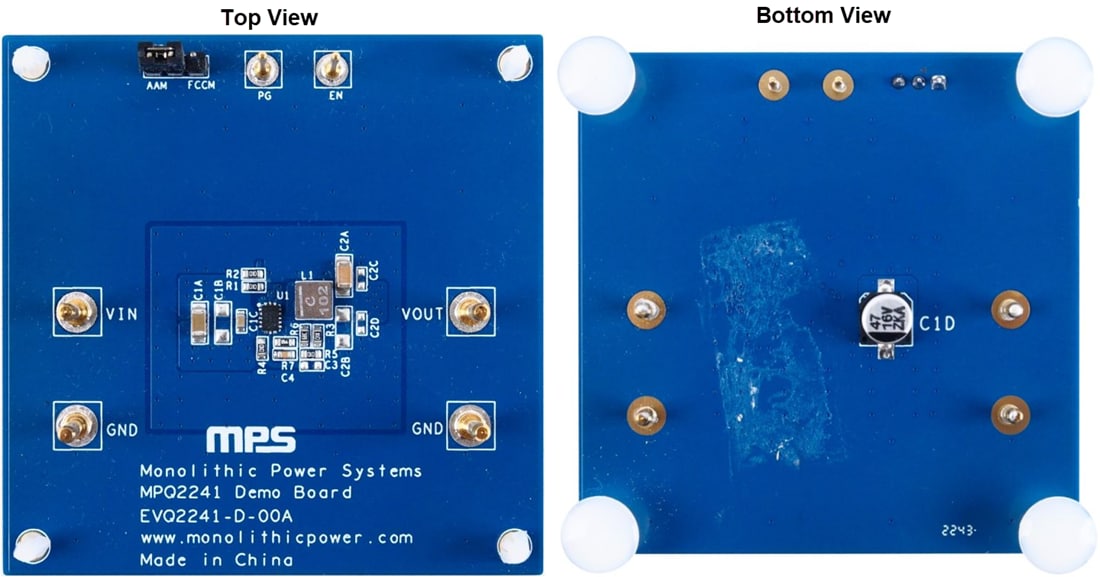 Mechanical Drawing - Monolithic Power Systems (MPS) EVQ2241-D-00A Evaluation Board