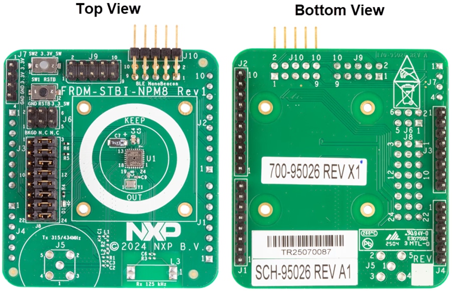 機械図面 - NXP Semiconductors FRDM-STBI-NPM8 センサ評価ボード