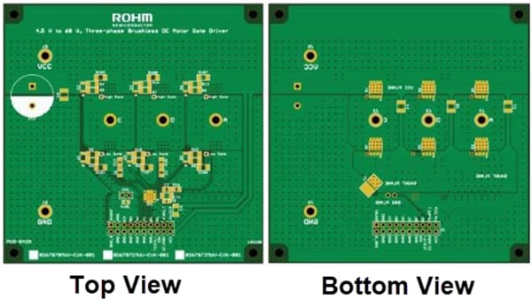機械図面 - ROHM Semiconductor BD6787xMWV-EVKドライバ評価ボード